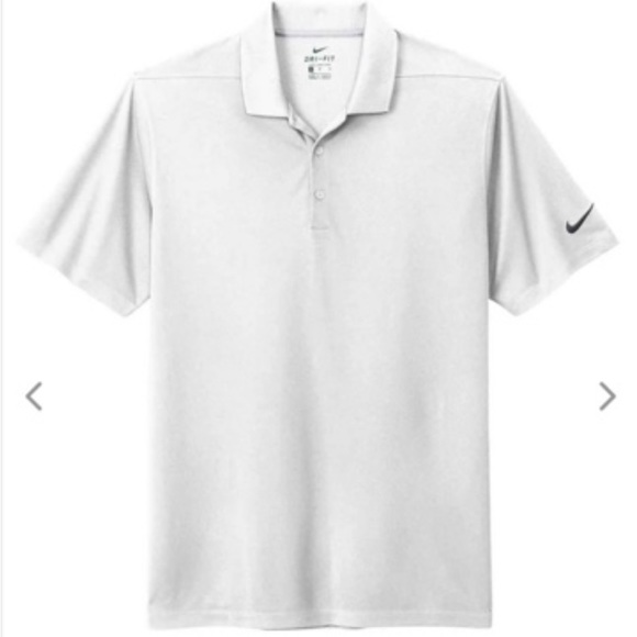 Men’s White NIKE GOLF dri-fit polo style shirt - Picture 1 of 2